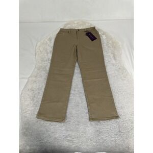 New Gloria Vanderbilt Amanda Classic Tapered Pants Stretch‎ Chino Size 10S Short
